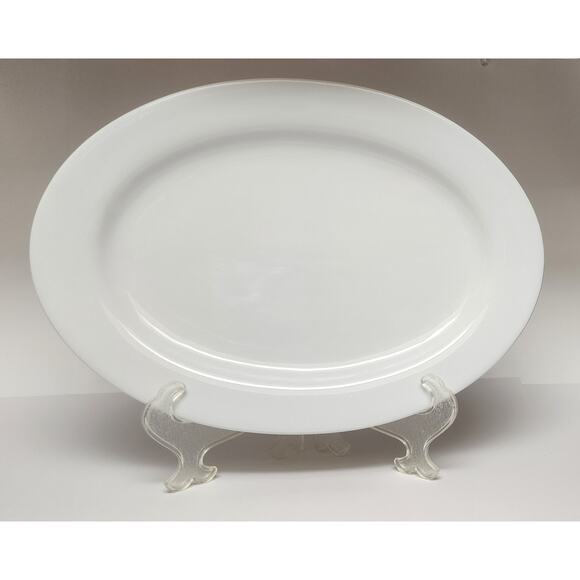 Cook At Home Oval Ceramic Platter Dinnerware Servingware 18" x 13" - Picture 1 of 4